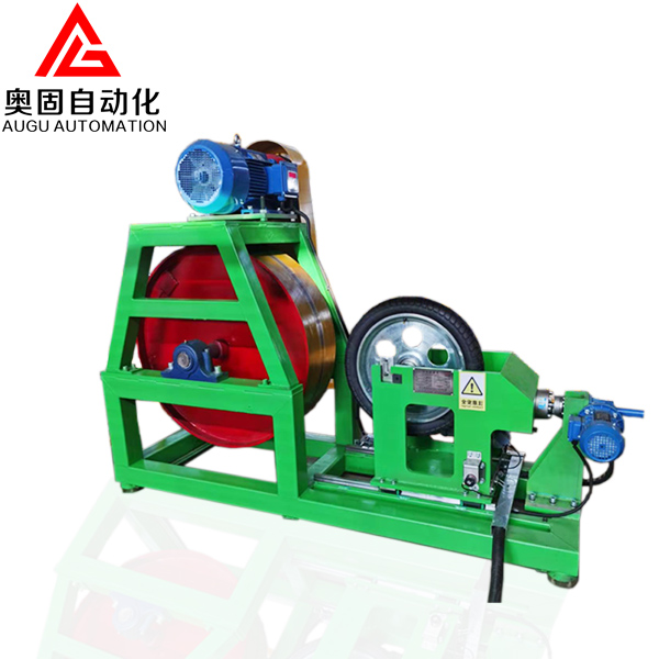 Motociklų padangų ridos tikrinimo mašina